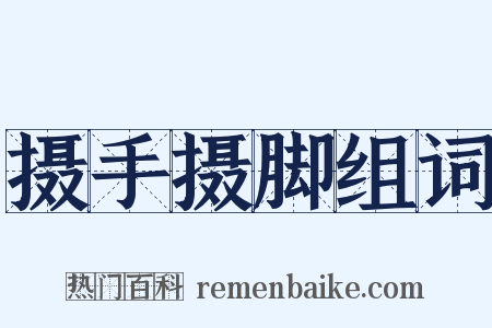 摄手摄脚组词是什么意思的图片